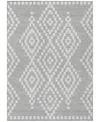 Addison Chantille Machine Washable Acn891 8'x10' Area Rug In Silver
