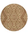Addison Chantille Acn891 8'x8' Round Area Rug In Paprika
