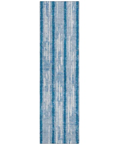 Addison Chantille Acn892 2'3"x7'6" Runner Area Rug In Navy
