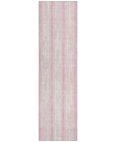 Addison Chantille Acn892 2'3"x7'6" Runner Area Rug In Pink