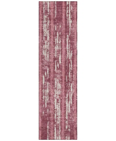 Addison Chantille Acn892 2'3"x7'6" Runner Area Rug In Rose