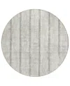 Addison Chantille Acn892 8'x8' Round Area Rug In Ivory