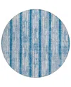Addison Chantille Acn892 8'x8' Round Area Rug In Navy