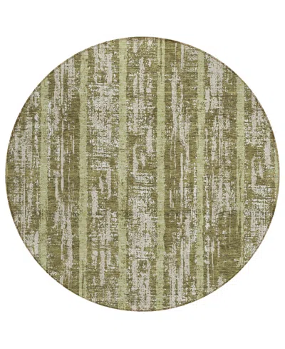 Addison Chantille Acn892 8'x8' Round Area Rug In Olive