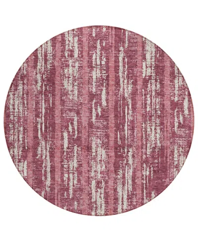 Addison Chantille Acn892 8'x8' Round Area Rug In Rose
