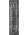 Addison Chantille Machine Washable Acn893 2'3"x7'6" Runner Area Rug In Charcoal