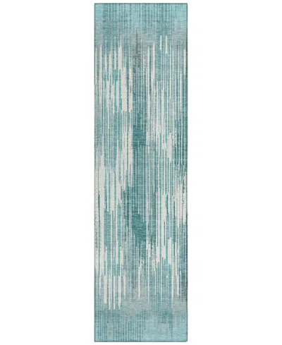 Addison Chantille Acn893 2'3"x7'6" Runner Area Rug In Teal