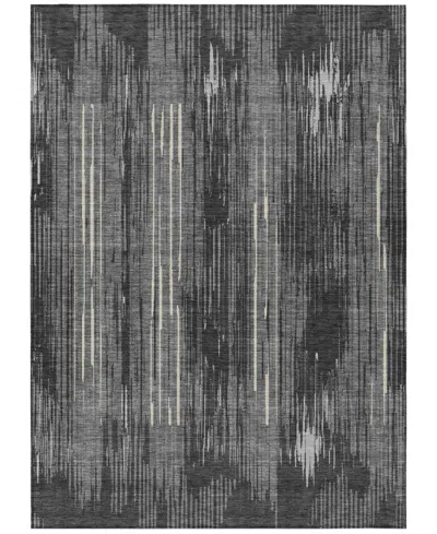 Addison Chantille Machine Washable Acn893 5'x7'6" Area Rug In Charcoal