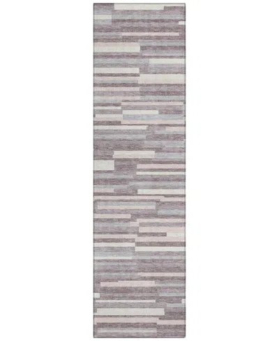 Addison Chantille Acn894 2'3"x7'6" Runner Area Rug In Lavender