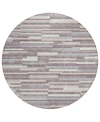 Addison Chantille Acn894 8'x8' Round Area Rug In Lavender