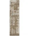 Addison Chantille Acn895 2'3"x7'6" Runner Area Rug In Brown