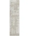 Addison Chantille Machine Washable Acn895 2'3"x7'6" Runner Area Rug In Taupe