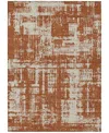 Addison Chantille Machine Washable Acn895 2'6"x3'10" Area Rug In Paprika