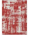 Addison Chantille Machine Washable Acn895 5'x7'6" Area Rug In Red