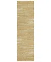 Addison Chantille Acn896 2'3"x7'6" Runner Area Rug In Gold