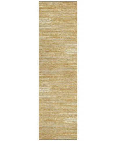 Addison Chantille Acn896 2'3"x7'6" Runner Area Rug In Gold