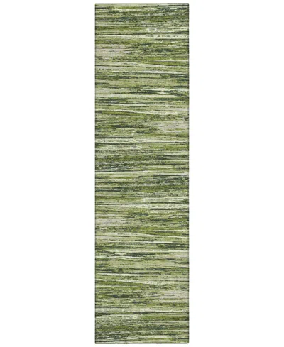 Addison Chantille Acn896 2'3"x7'6" Runner Area Rug In Olive