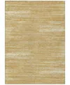 Addison Chantille Machine Washable Acn896 2'6"x3'10" Area Rug In Gold