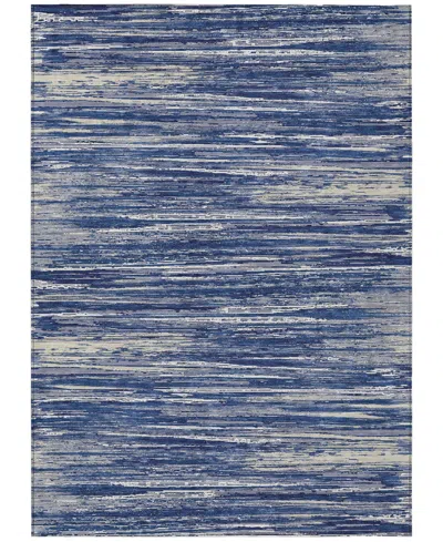 Addison Chantille Machine Washable Acn896 2'6"x3'10" Area Rug In Navy