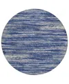 Addison Chantille Acn896 8'x8' Round Area Rug In Navy