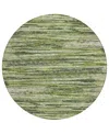 Addison Chantille Acn896 8'x8' Round Area Rug In Olive
