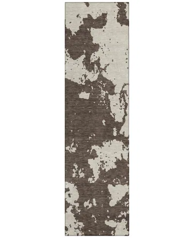 Addison Chantille Acn897 2'3"x7'6" Runner Area Rug In Brown