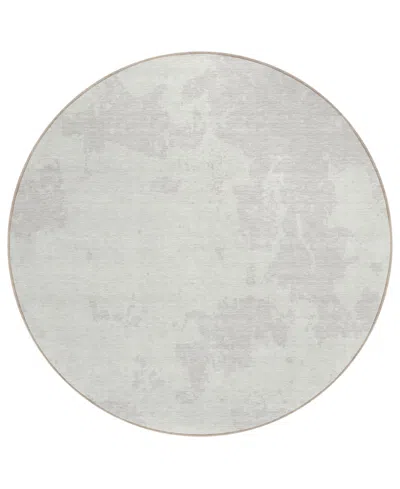 Addison Chantille Acn897 8'x8' Round Area Rug In Ivory