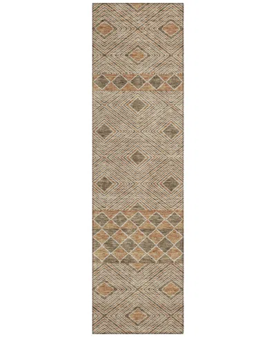 Addison Chantille Acn898 2'3"x7'6" Runner Area Rug In Brown