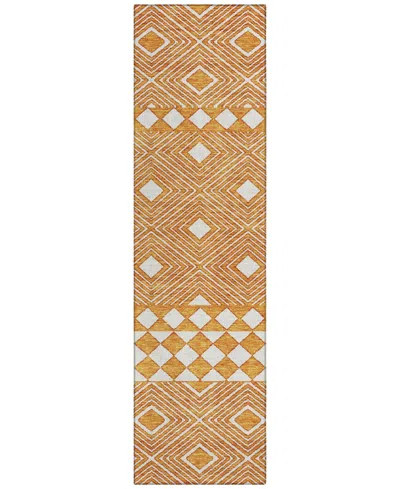 Addison Chantille Acn898 2'3"x7'6" Runner Area Rug In Orange