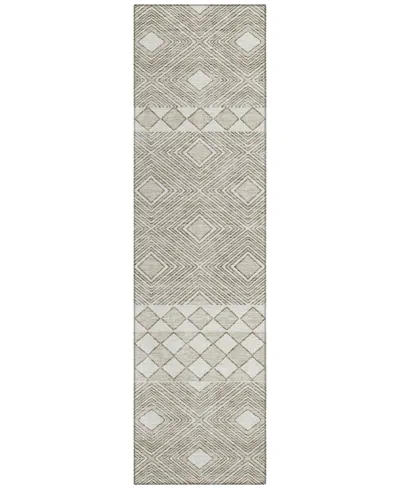 Addison Chantille Acn898 2'3"x7'6" Runner Area Rug In Taupe