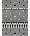 Addison Chantille Machine Washable Acn898 9'x12' Area Rug In Black