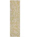 Addison Chantille Acn899 2'3"x7'6" Runner Area Rug In Gold