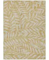 Addison Chantille Machine Washable Acn899 8'x10' Area Rug In Gold