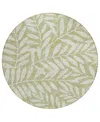 Addison Chantille Acn899 8'x8' Round Area Rug In Sage