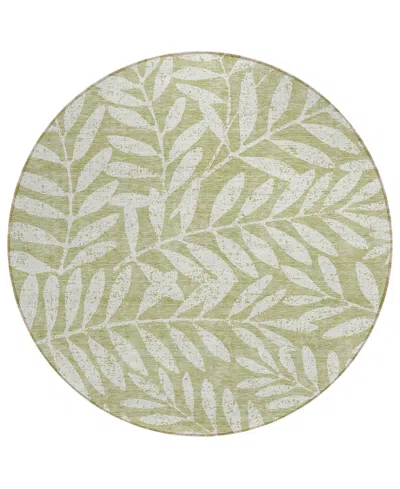 Addison Chantille Acn899 8'x8' Round Area Rug In Sage