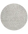 Addison Chantille Acn899 8'x8' Round Area Rug In Taupe