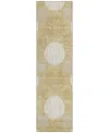 Addison Chantille Acn900 2'3"x7'6" Runner Area Rug In Gold