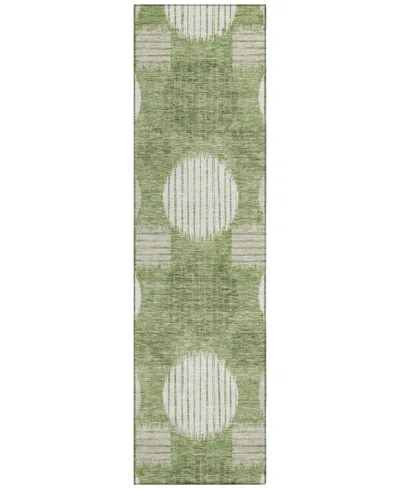 Addison Chantille Acn900 2'3"x7'6" Runner Area Rug In Green