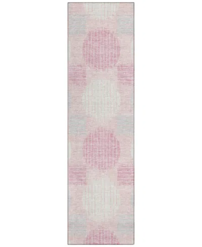 Addison Chantille Acn900 2'3"x7'6" Runner Area Rug In Pink