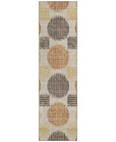 Addison Chantille Acn900 2'3"x7'6" Runner Area Rug In Tan