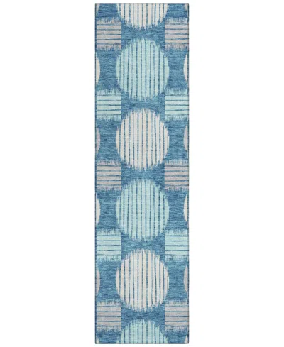 Addison Chantille Acn900 2'3"x7'6" Runner Area Rug In Teal