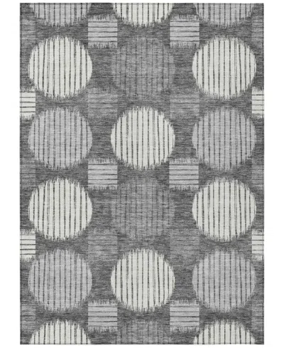 Addison Chantille Machine Washable Acn900 3'x5' Area Rug In Charcoal