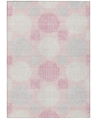 Addison Chantille Machine Washable Acn900 3'x5' Area Rug In Pink