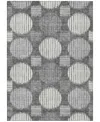Addison Chantille Machine Washable Acn900 8'x10' Area Rug In Charcoal