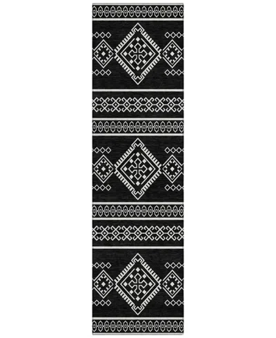 Addison Chantille Acn901 2'3"x7'6" Runner Area Rug In Black
