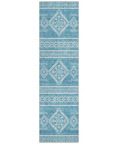 Addison Chantille Acn901 2'3"x7'6" Runner Area Rug In Teal