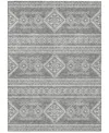 Addison Chantille Machine Washable Acn901 2'6"x3'10" Area Rug In Gray