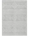 Addison Chantille Machine Washable Acn901 2'6"x3'10" Area Rug In Silver