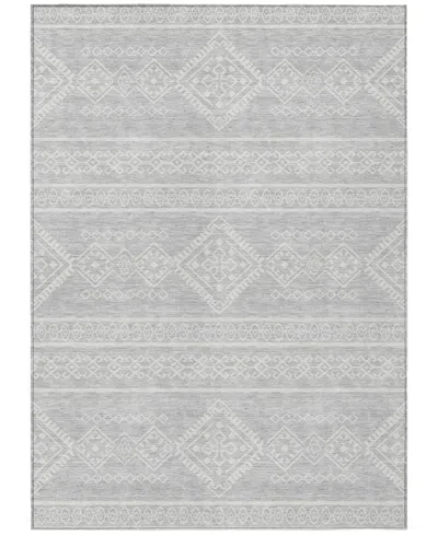 Addison Chantille Machine Washable Acn901 2'6"x3'10" Area Rug In Silver