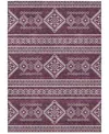 Addison Chantille Machine Washable Acn901 5'x7'6" Area Rug In Eggplant
